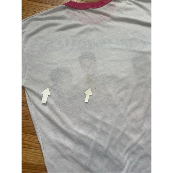 Vintage 80s OSFA Chippendales Ringer Sleeper Stripper Gay Single Stitch T-Shirt - Picture 7 of 8